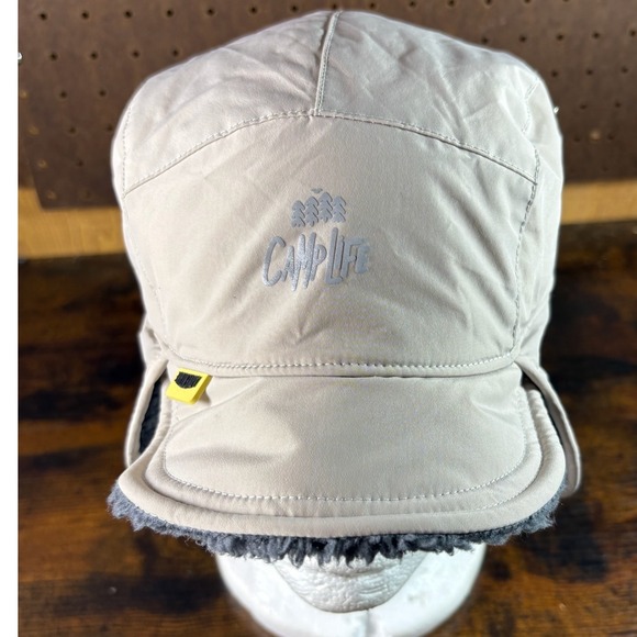Maden Clothing Other - Maden Clothing‎ Winter Trapper Hat Ear Flap Beanie Tan Sherpa Lined Size 56 62CM